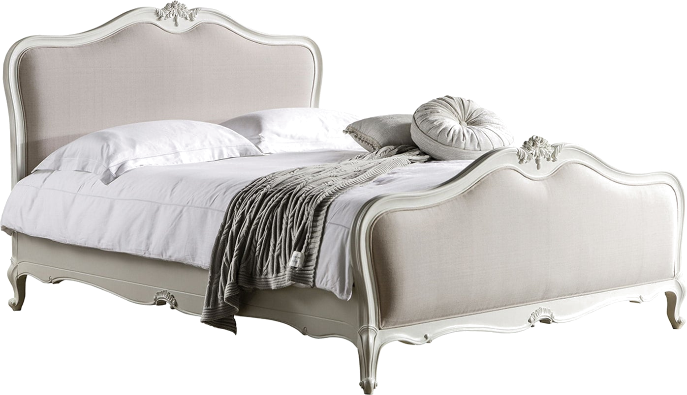 Chic Linen Upholstered Bed - Colour Options
