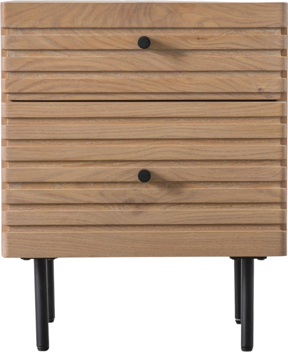 Okayama 2 Drawer Bedside