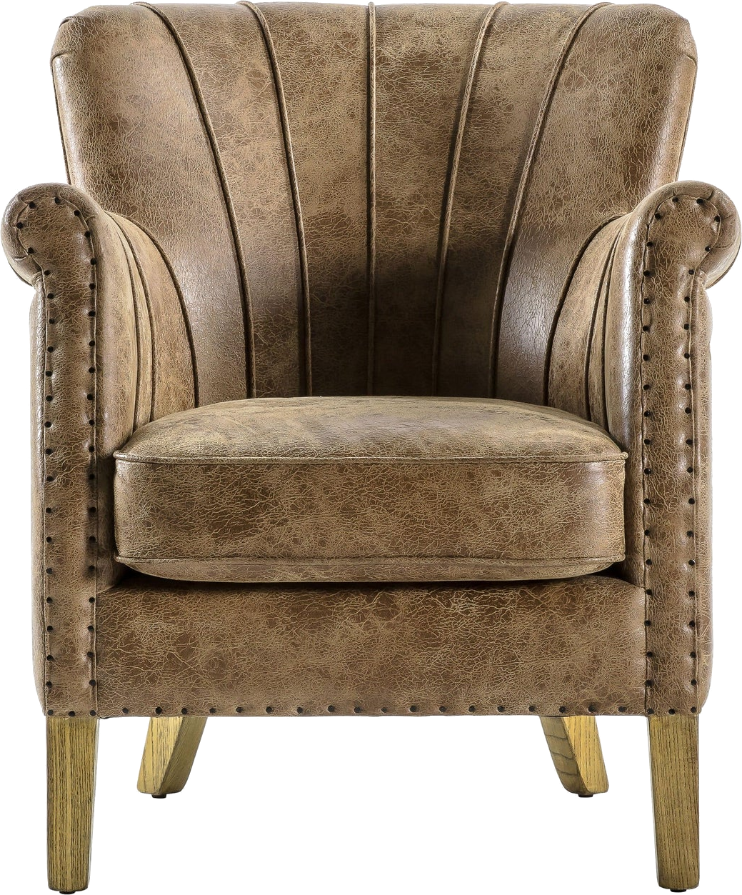 Hickman Armchair Brown Leather