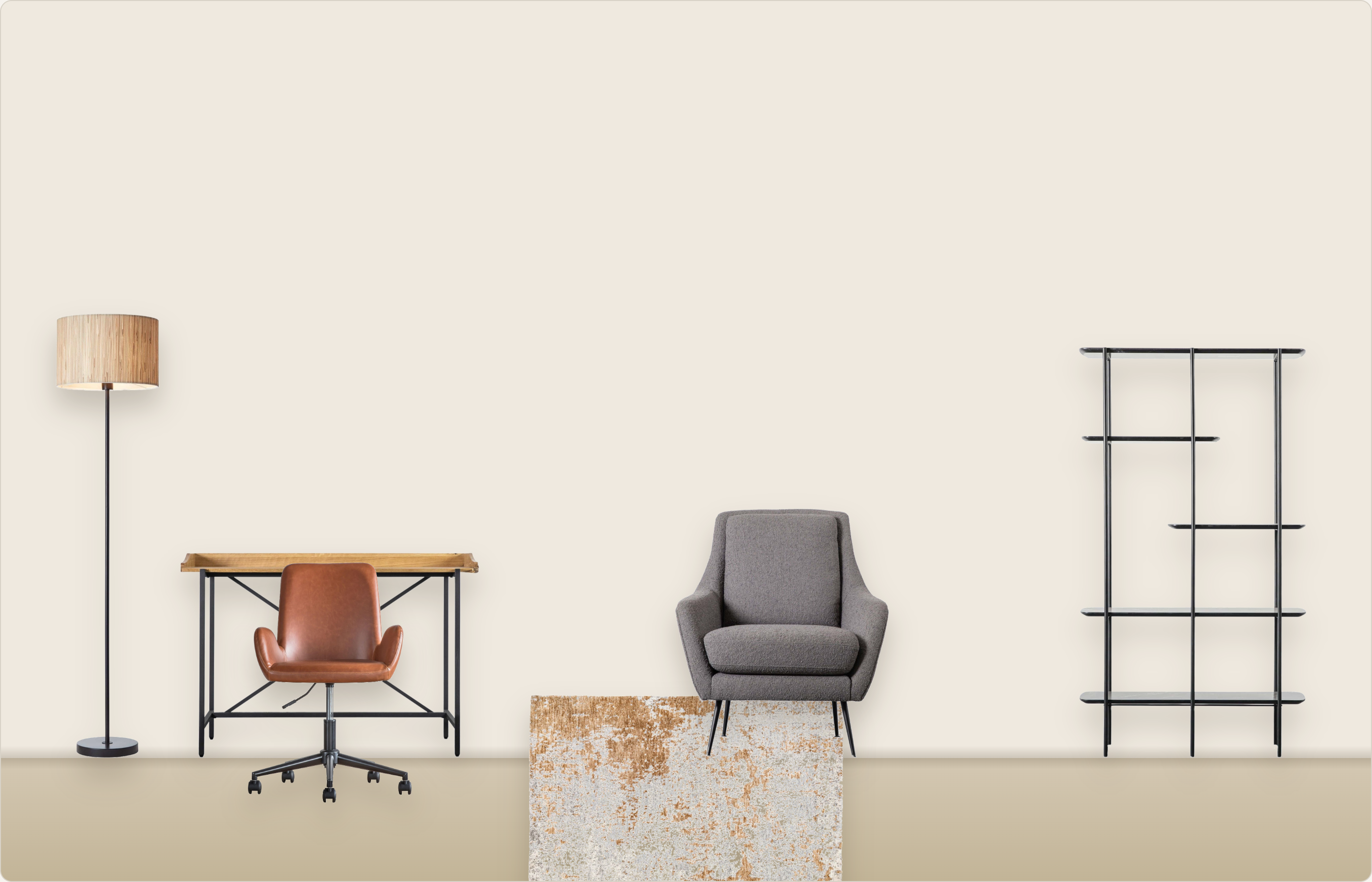 Industrial home office moodboard preview