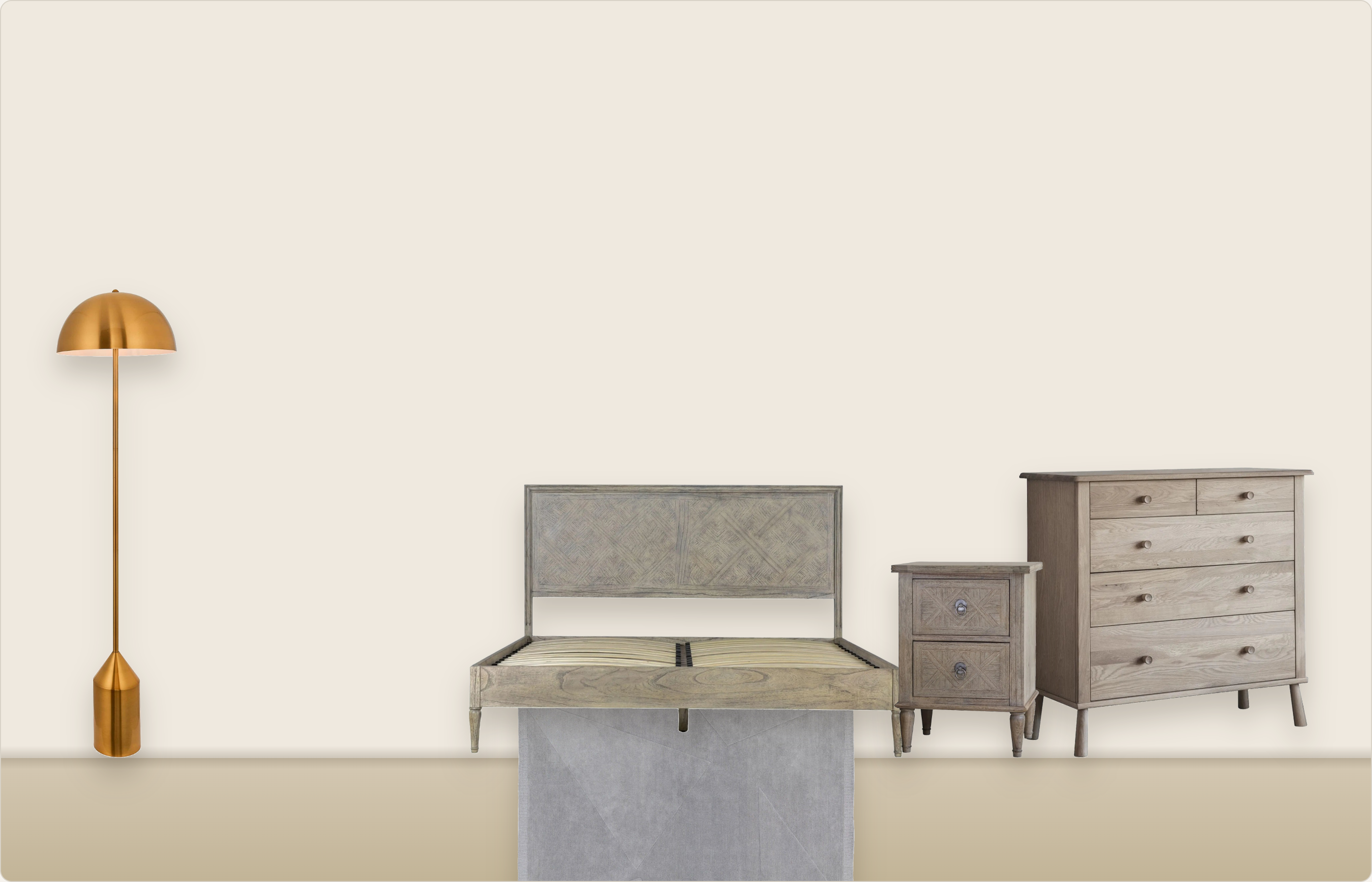Mid-century bedroom moodboard preview